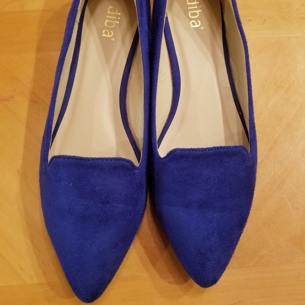 Blue Suede Flats